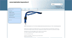 Desktop Screenshot of bedrukte-keycords.nl